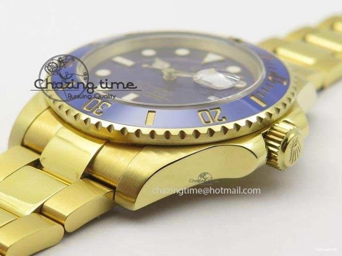 Blue Best ETA2836 BP Submariner Gold Dial Swiss Full Edition 0410